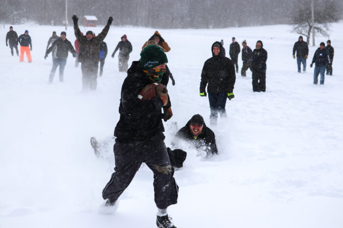 Men's retreat football